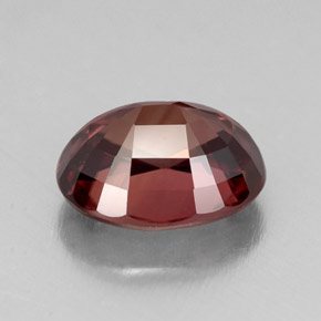 Zircon Rose naturelle Coupe ovale, 4.49 ct, IF