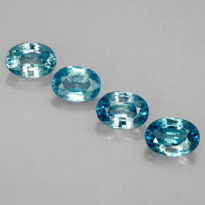 Achetez naturel 5,08ct bleue zircon gems, coupe ovale, en provenance cambodge chez gemselect. en stock, livraison internationale!