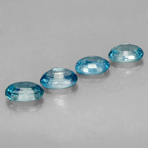 Achetez naturel 5,08ct bleue zircon gems, coupe ovale, en provenance cambodge chez gemselect. en stock, livraison internationale!