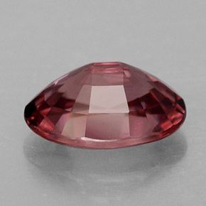 Zircon rose naturelle coupe ovale, 3,17 ct, VVS-VS