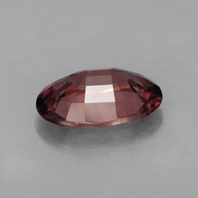Zircon rose naturelle coupe ovale, 2,74 ct, IF