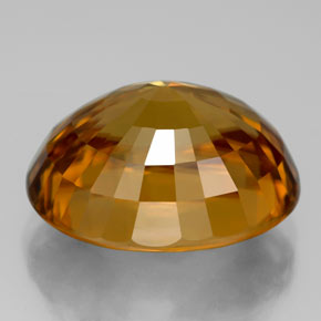Zircon jaune naturelle coupe ovale, 18,67 ct, VVS