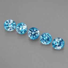 Achetez naturel ct bleue zircon gems, coupe roude, en provenance cambodge chez gemselect. en stock, livraison internationale!