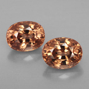 Achetez naturel ct orange zircon gems, coupe ovale, en provenance tanzanie chez gemselect. en stock, livraison internationale!