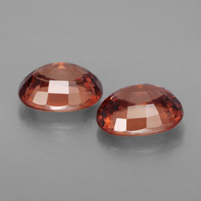 Achetez naturel ct orange zircon gems, coupe ovale, en provenance tanzanie chez gemselect. en stock, livraison internationale!