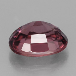 Zircon rose naturelle coupe ovale, 3,24 ct, VVS