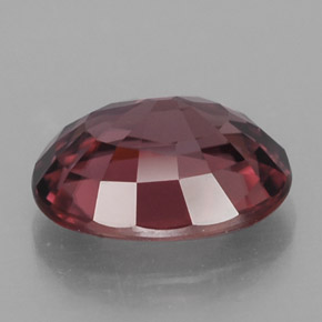 Zircon rose naturelle coupe ovale, 2,86 ct, IF