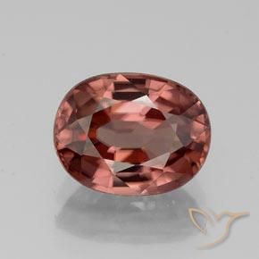 3.06ct Naturel Vin rouge Zircon, ovale, VVS