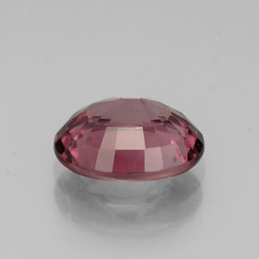 Zircon rose naturelle coupe ovale, 2,86 ct, IF