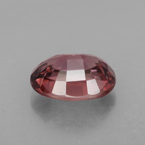 Zircon rose naturelle coupe ovale, 3,14 ct, VVS