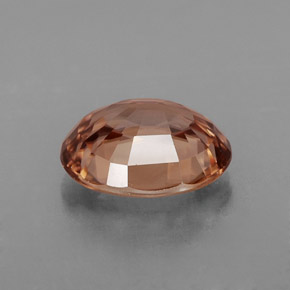 Zircon rose naturelle coupe ovale, 2,88 ct, VVS