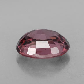 Zircon rose naturelle coupe ovale, 3,02 ct, VVS