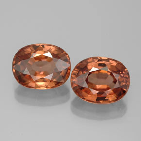 Achetez naturel ct orange zircon gems, coupe ovale, en provenance tanzanie chez gemselect. en stock, livraison internationale!