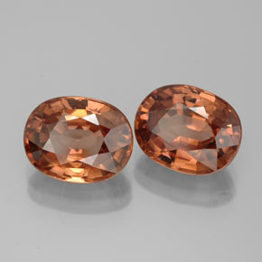 Achetez naturel ct orange zircon gems, coupe ovale, en provenance tanzanie chez gemselect. en stock, livraison internationale!