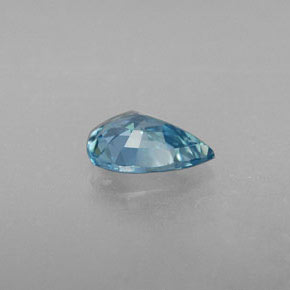 Zircon bleue naturelle en forme de poire, 0,82 ct, VVS