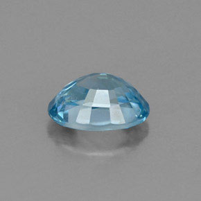 Zircon bleue naturelle coupe ovale, 1,19 ct, VVS
