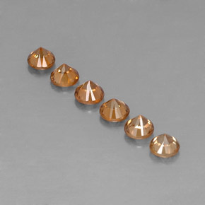 Achetez naturel ct orange zircon gems, coupe roude, en provenance cambodge chez gemselect. en stock, livraison internationale!