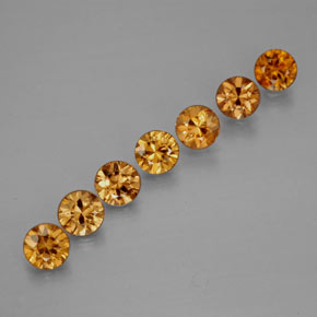 Achetez naturel ct jaune zircon gems, coupe roude, en provenance cambodge chez gemselect. en stock, livraison internationale!