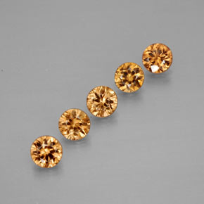 Achetez naturel ct jaune zircon gems, coupe roude, en provenance cambodge chez gemselect. en stock, livraison internationale!
