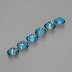 Achetez naturel ct bleue zircon gems, coupe roude, en provenance cambodge chez gemselect. en stock, livraison internationale!