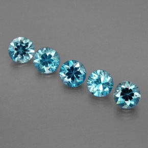 Achetez naturel ct bleue zircon gems, coupe roude, en provenance cambodge chez gemselect. en stock, livraison internationale!