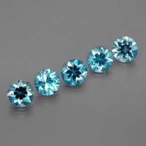 Achetez naturel ct bleue zircon gems, coupe roude, en provenance cambodge chez gemselect. en stock, livraison internationale!