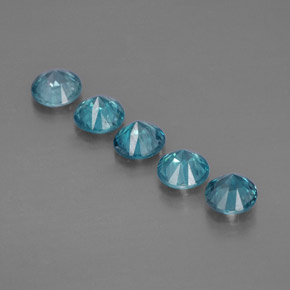 Achetez naturel ct bleue zircon gems, coupe roude, en provenance cambodge chez gemselect. en stock, livraison internationale!