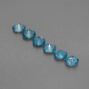 Achetez naturel ct bleue zircon gems, coupe roude, en provenance cambodge chez gemselect. en stock, livraison internationale!