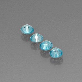 Achetez naturel ct bleue zircon gems, coupe roude, en provenance cambodge chez gemselect. en stock, livraison internationale!