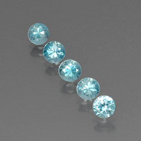 Achetez naturel ct bleue zircon gems, coupe roude, en provenance cambodge chez gemselect. en stock, livraison internationale!