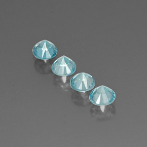 Achetez naturel ct bleue zircon gems, coupe roude, en provenance cambodge chez gemselect. en stock, livraison internationale!