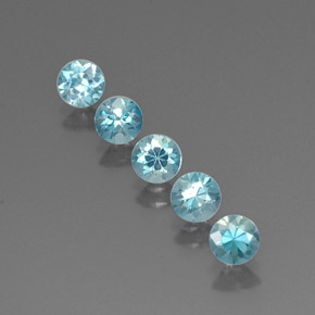 Achetez naturel ct bleue zircon gems, coupe roude, en provenance cambodge chez gemselect. en stock, livraison internationale!