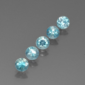 Achetez naturel ct bleue zircon gems, coupe roude, en provenance cambodge chez gemselect. en stock, livraison internationale!