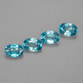 Achetez naturel ct bleue zircon gems, coupe ovale, en provenance cambodge chez gemselect. en stock, livraison internationale!