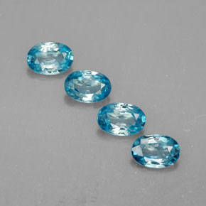 Achetez naturel ct bleue zircon gems, coupe ovale, en provenance cambodge chez gemselect. en stock, livraison internationale!