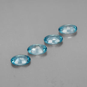 Achetez naturel ct bleue zircon gems, coupe ovale, en provenance cambodge chez gemselect. en stock, livraison internationale!