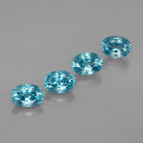 Achetez naturel ct bleue zircon gems, coupe ovale, en provenance cambodge chez gemselect. en stock, livraison internationale!
