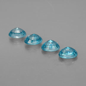 Achetez naturel ct bleue zircon gems, coupe ovale, en provenance cambodge chez gemselect. en stock, livraison internationale!