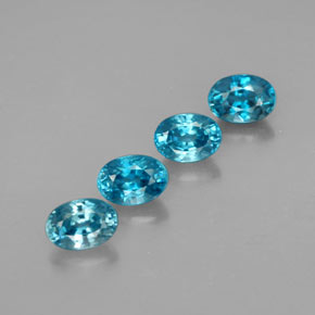 Achetez naturel ct bleue zircon gems, coupe ovale, en provenance cambodge chez gemselect. en stock, livraison internationale!