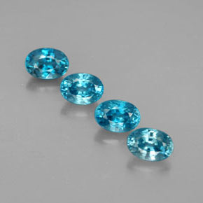 Achetez naturel ct bleue zircon gems, coupe ovale, en provenance cambodge chez gemselect. en stock, livraison internationale!