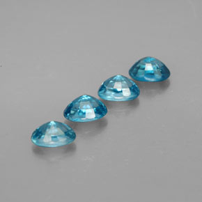 Achetez naturel ct bleue zircon gems, coupe ovale, en provenance cambodge chez gemselect. en stock, livraison internationale!