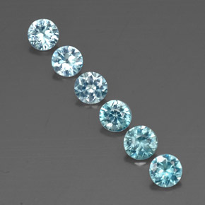 Achetez naturel ct bleue zircon gems, coupe roude, en provenance cambodge chez gemselect. en stock, livraison internationale!