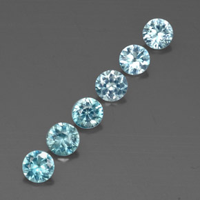 Achetez naturel ct bleue zircon gems, coupe roude, en provenance cambodge chez gemselect. en stock, livraison internationale!