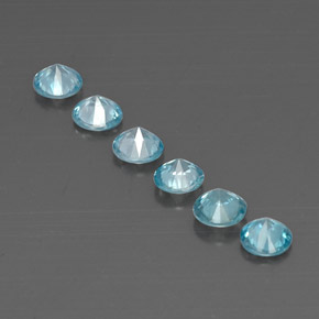 Achetez naturel ct bleue zircon gems, coupe roude, en provenance cambodge chez gemselect. en stock, livraison internationale!