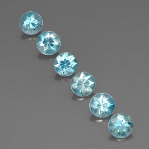 Achetez naturel 3,29ct bleue zircon gems, coupe roude, en provenance cambodge chez gemselect. en stock, livraison internationale!