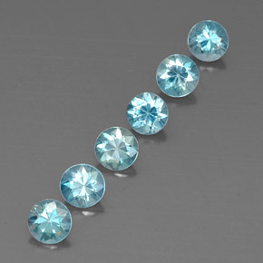 Achetez naturel 3,29ct bleue zircon gems, coupe roude, en provenance cambodge chez gemselect. en stock, livraison internationale!