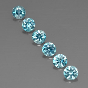 Achetez naturel ct bleue zircon gems, coupe roude, en provenance cambodge chez gemselect. en stock, livraison internationale!