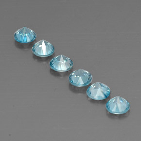 Achetez naturel ct bleue zircon gems, coupe roude, en provenance cambodge chez gemselect. en stock, livraison internationale!