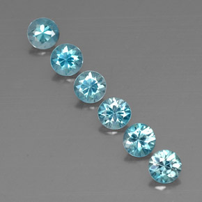 Achetez naturel ct bleue zircon gems, coupe roude, en provenance cambodge chez gemselect. en stock, livraison internationale!