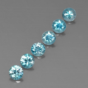 Achetez naturel ct bleue zircon gems, coupe roude, en provenance cambodge chez gemselect. en stock, livraison internationale!